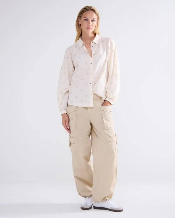 Blouse Metallic Bloemen>Summum Fashion