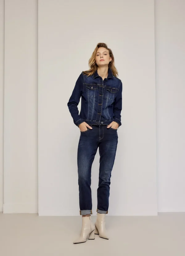 Blue Daze Denim Tapered Jeans>Summum Fashion