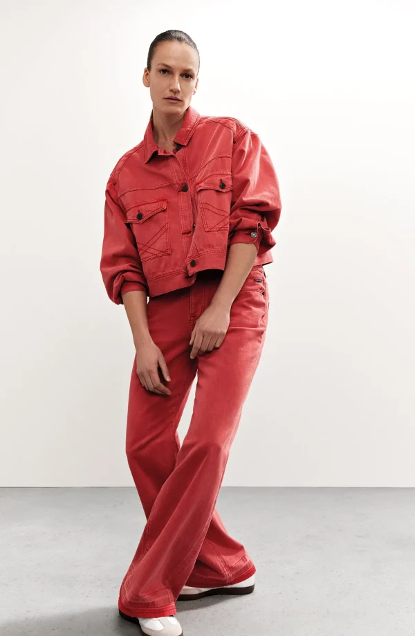 Boxy Denim Jacket>Summum Clearance