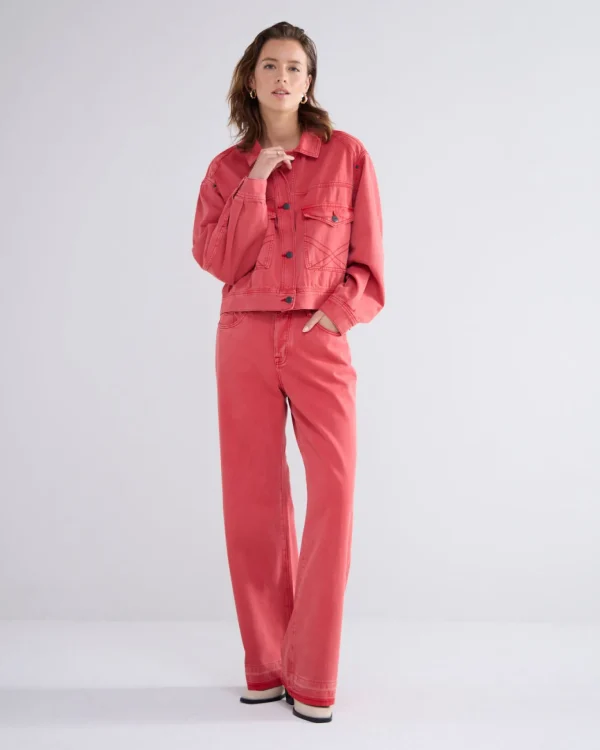 Boxy Denim Jacket>Summum Clearance