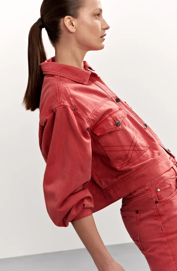 Boxy Denim Jacket>Summum Clearance