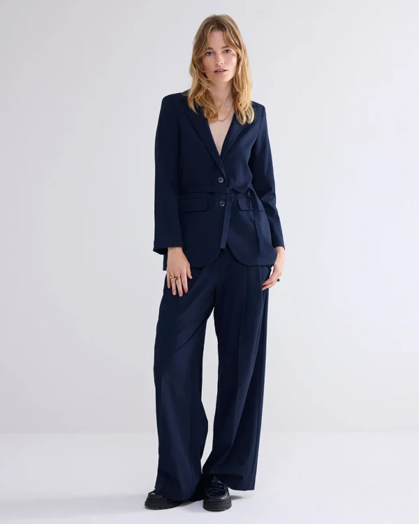 Boyfriend Blazer Met Stoffen Ceintuur>Summum Cheap