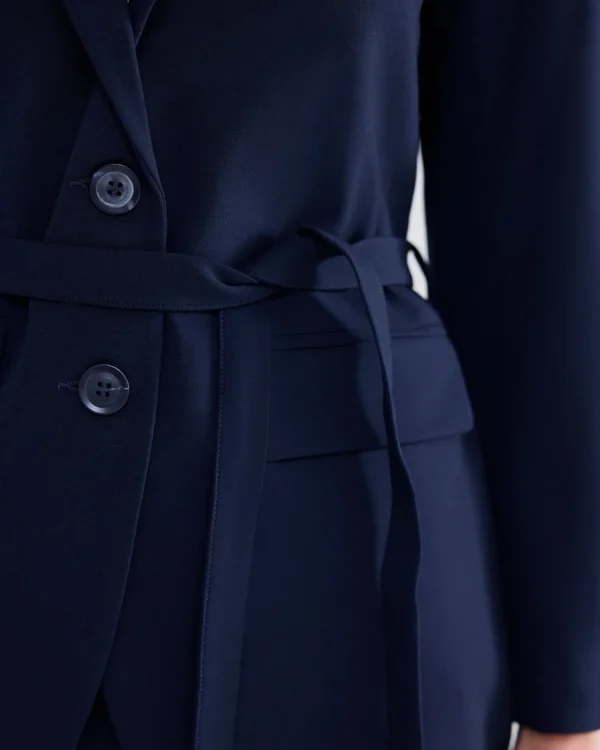 Boyfriend Blazer Met Stoffen Ceintuur>Summum Cheap