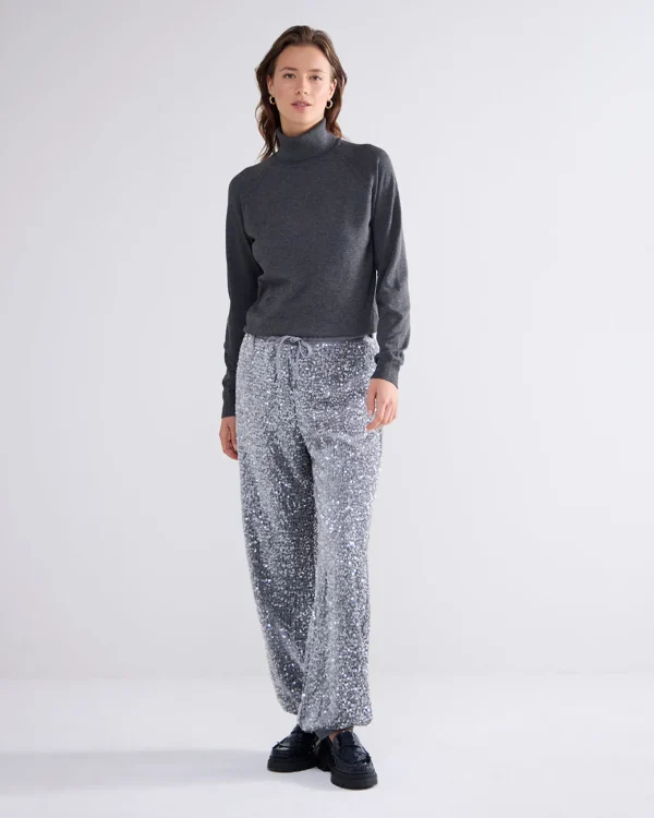 Broek Pailletten Velours>Summum Clearance