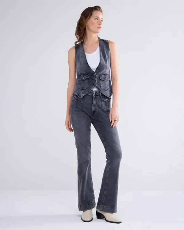 Denim Gilet>Summum Cheap