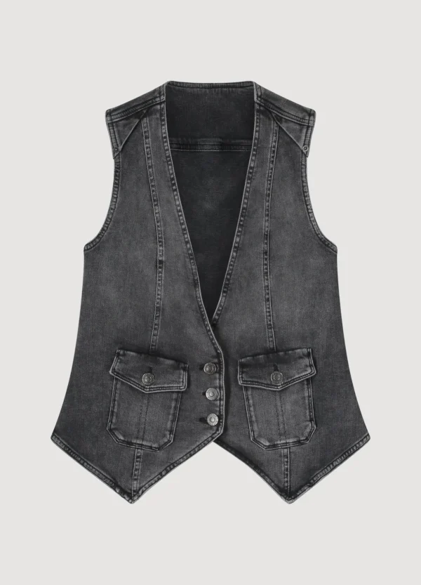 Denim Gilet>Summum Cheap