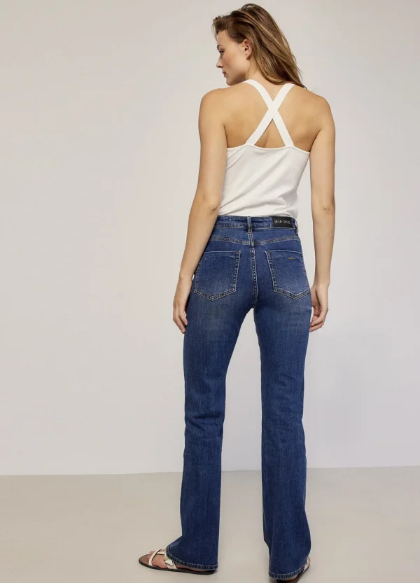 Flared Blue Daze Denim>Summum Fashion