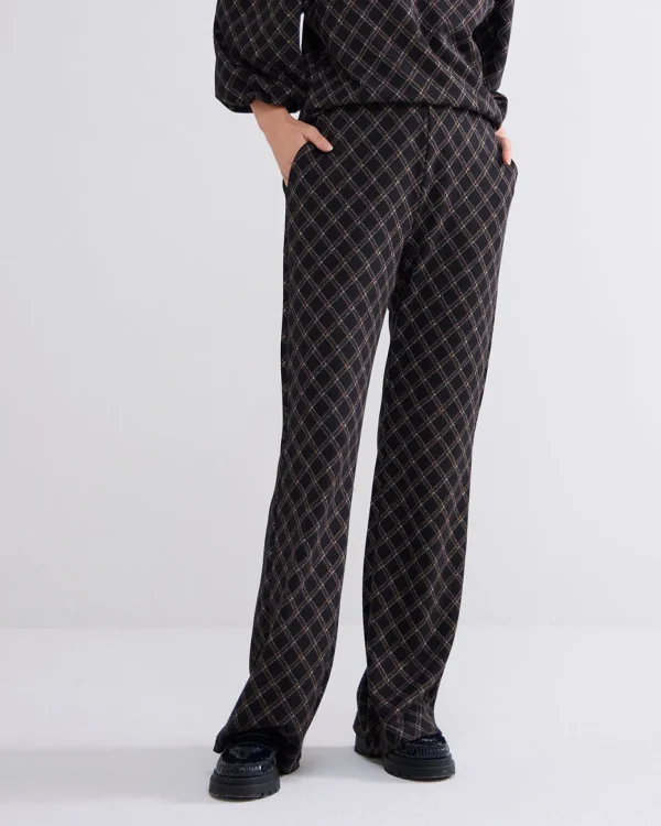 Flared Broek Ruitdessin>Summum Cheap