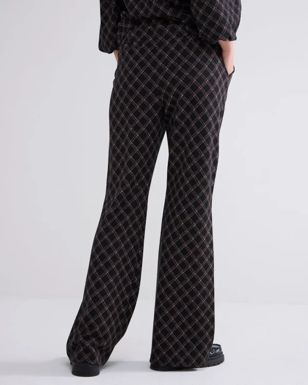 Flared Broek Ruitdessin>Summum Cheap