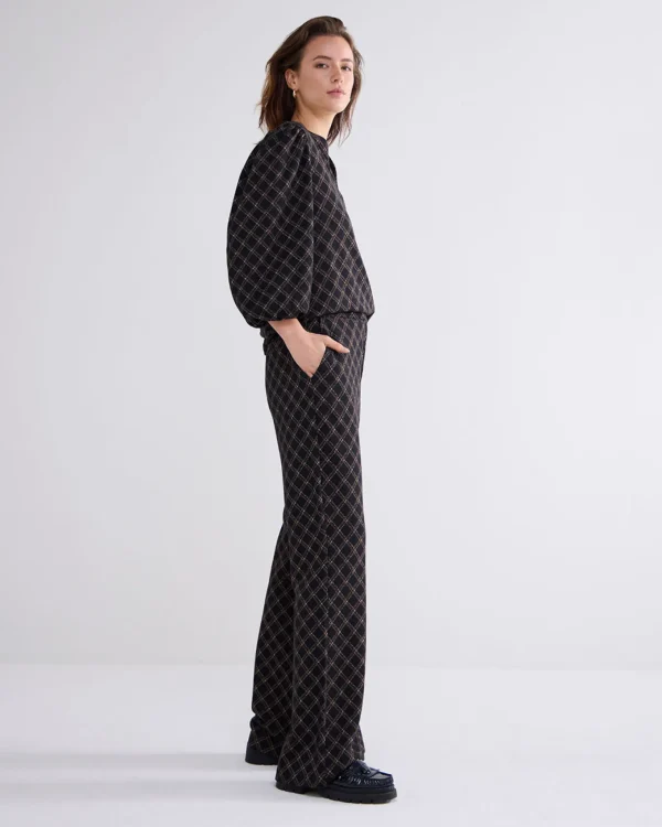 Flared Broek Ruitdessin>Summum Cheap