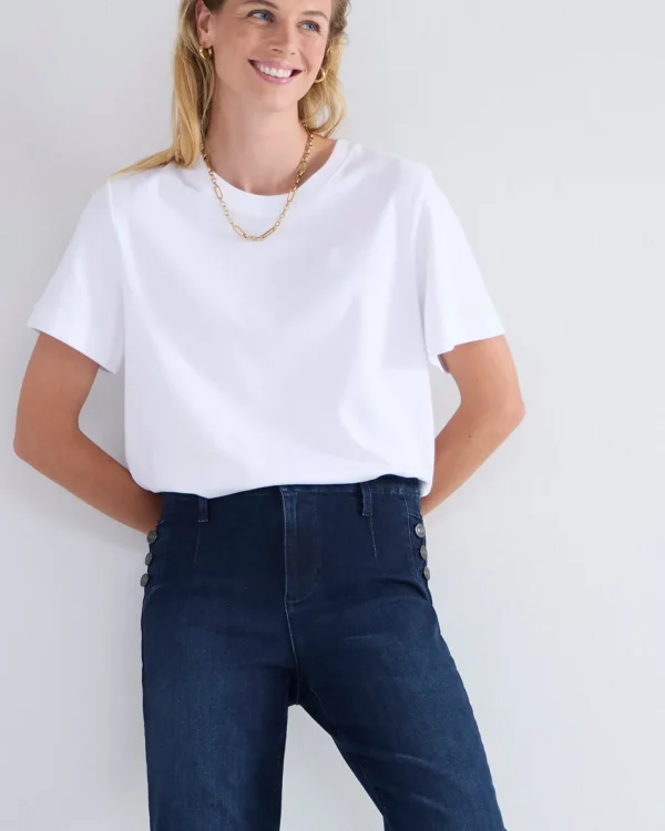 Flared Jeans Met Knoopdetails>Summum Hot