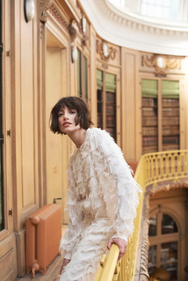 Fluffy Blouse Met Franjes>Summum Store