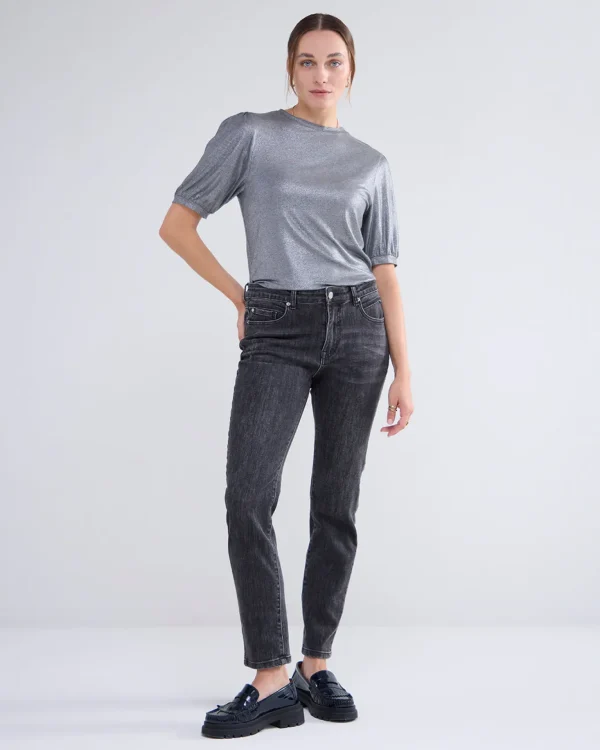 Glanzende Basic Top>Summum Sale