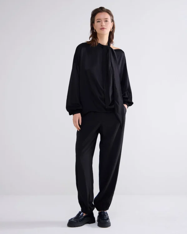 Glanzende Top Met Strik>Summum Best