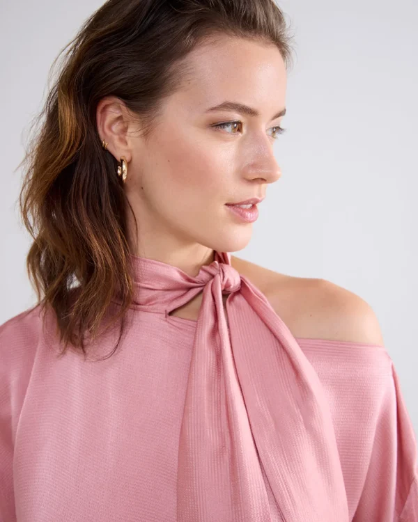 Glanzende Top Met Strik>Summum Cheap