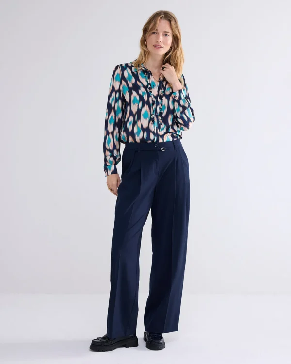 Ikat Blouse Met Ruches>Summum Cheap