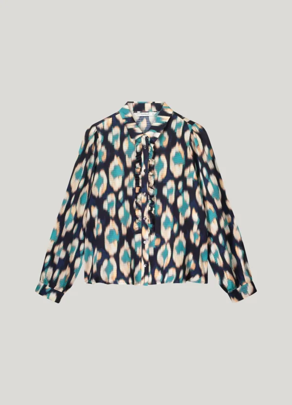 Ikat Blouse Met Ruches>Summum Cheap