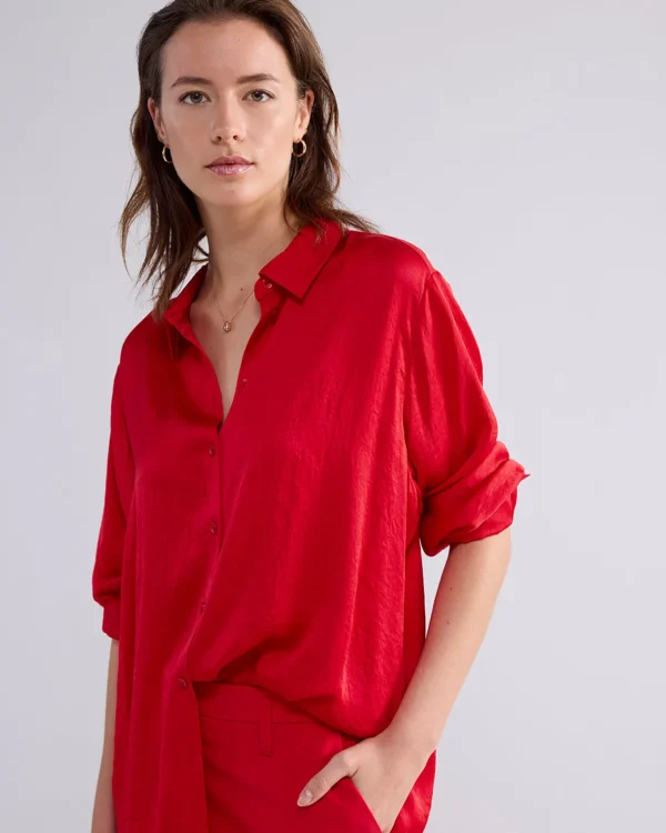 Klassiek Blouse Glanzend>Summum Flash Sale