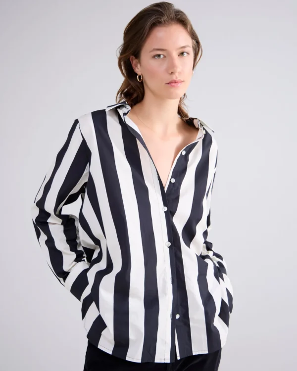 Klassieke Streepjesblouse>Summum Shop