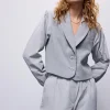 Korte Blazer Met Taft Mouwen>Summum Cheap