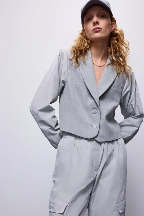 Korte Blazer Met Taft Mouwen>Summum Cheap