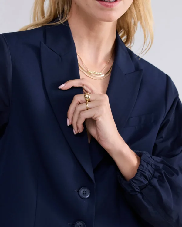 Korte Blazer Met Taft Mouwen>Summum Best Sale