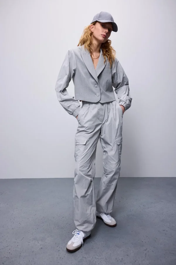 Korte Blazer Met Taft Mouwen>Summum Cheap
