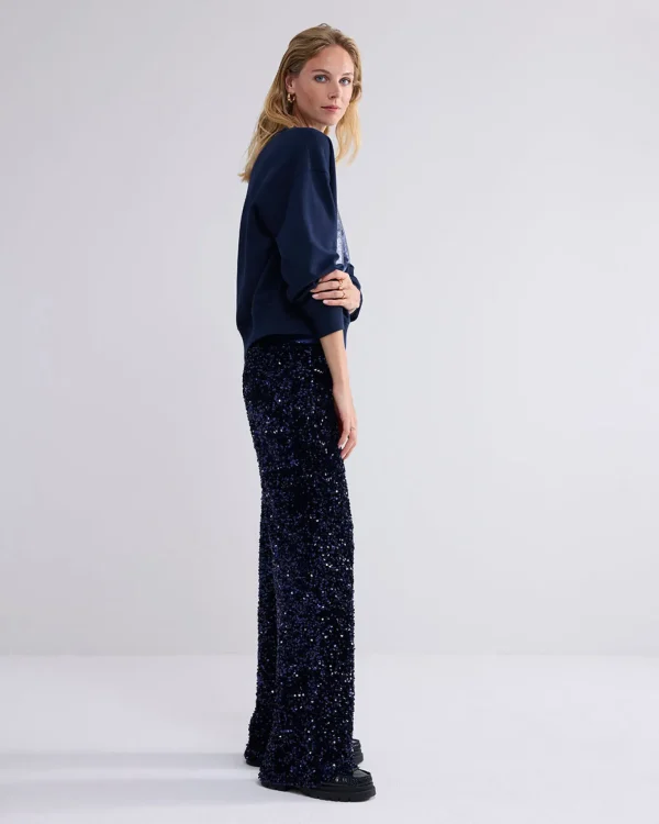 Lange Broek Paillettenstof>Summum Sale