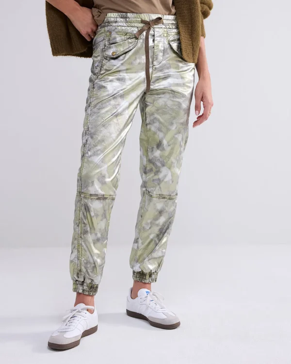 Metallic Jogger Pants>Summum New