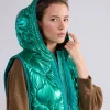Metallic Mock Collar>Summum Fashion