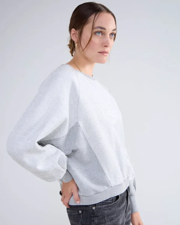 Metallic Sweatshirt Ronde Hals>Summum Hot