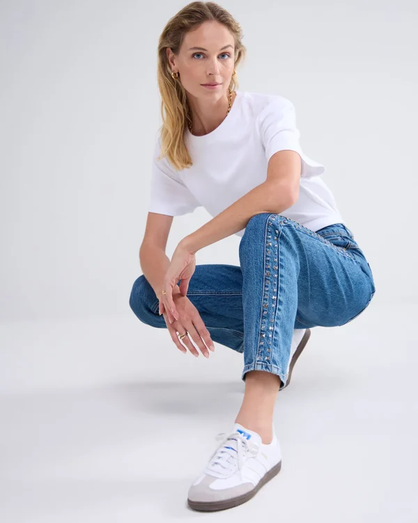 Moms Fit Jeans Met Studs>Summum Cheap