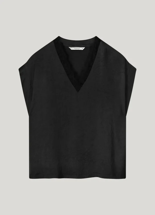 Mouwloze Top Met Kant>Summum Sale