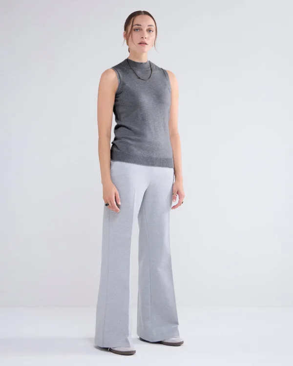Mouwloze Top Rib-boordje>Summum Online