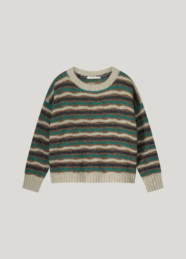 Multi Colour Alpaca Lurex Sweater>Summum New
