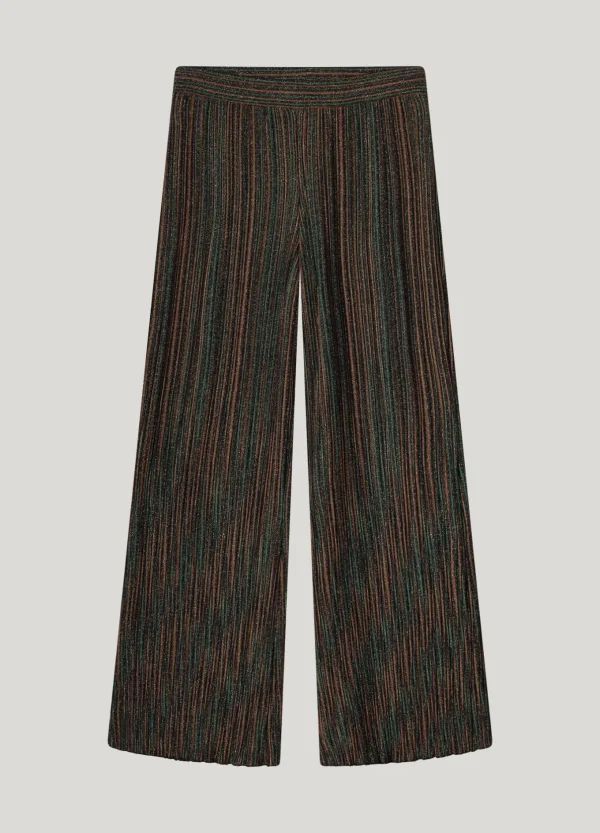 Plissé Broek Met Strepen>Summum Best Sale