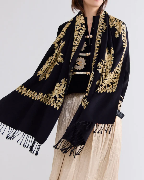 Sjaal Gouden Borduur>Summum Sale