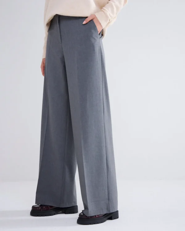 Soepelvallende Wijde Broek>Summum Clearance