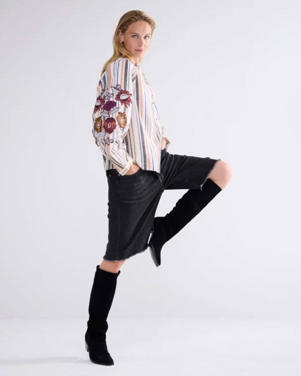 Streepjesblouse Katoen>Summum Best Sale