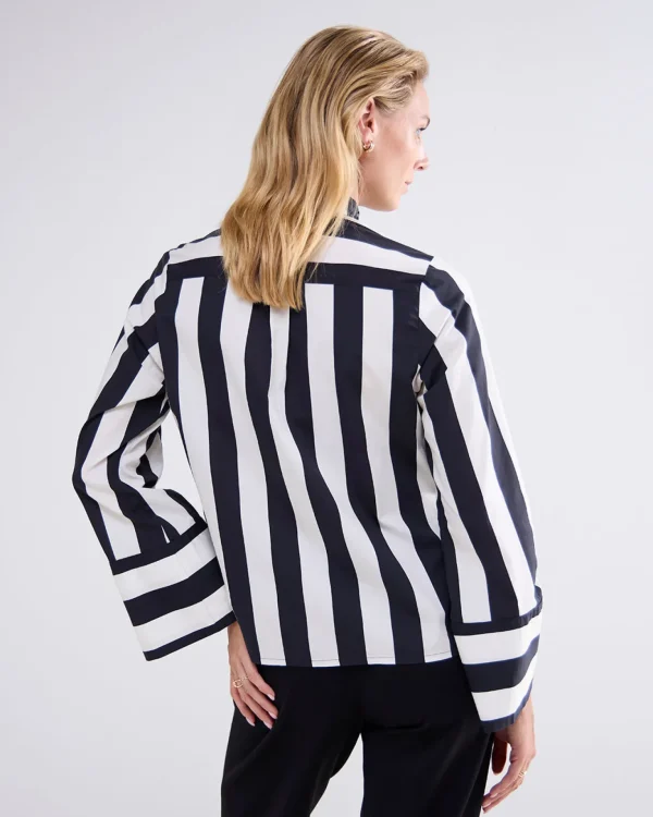 Streepjesblouse Met Strik>Summum Online