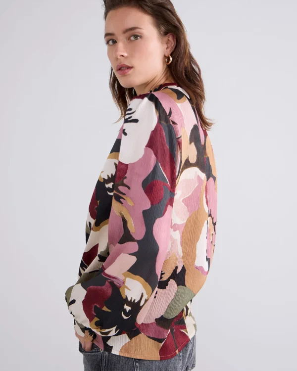 Top Met Bloemenprint>Summum Best Sale