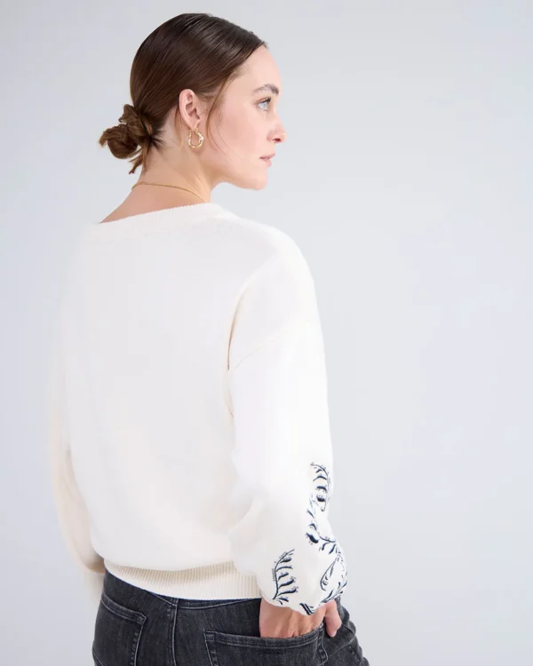 Trui Botanisch Borduurwerk>Summum Sale