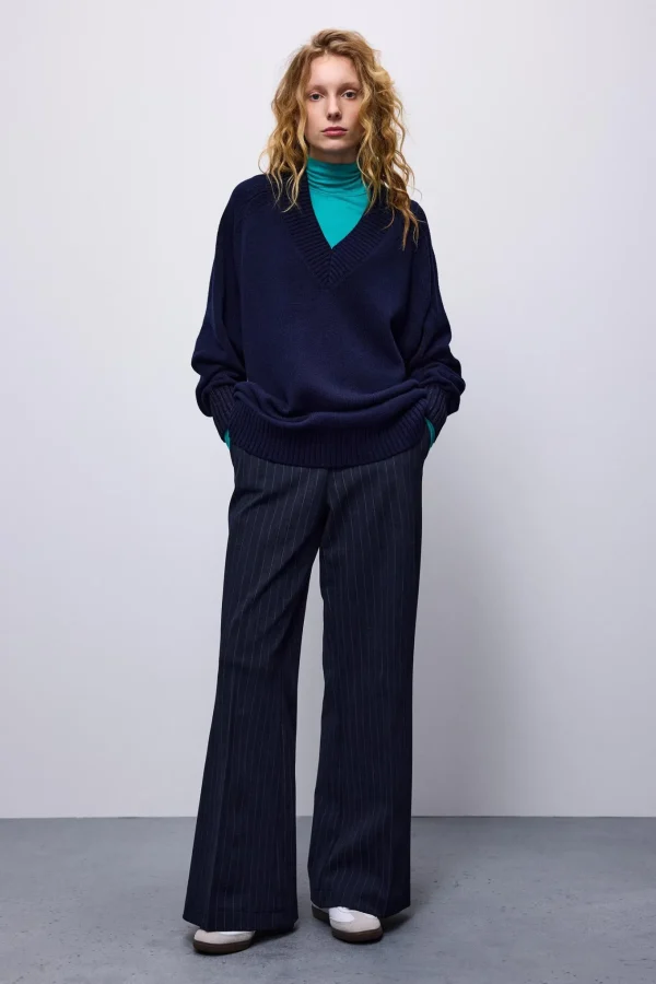 V-hals Sweater Met Lurex>Summum Best