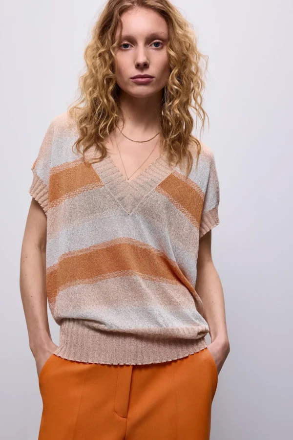 V-hals Truitje Lurex>Summum Shop