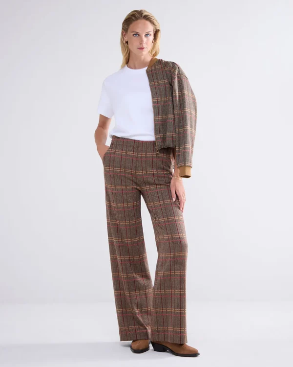 Wijde Broek Met Ruiten>Summum Fashion